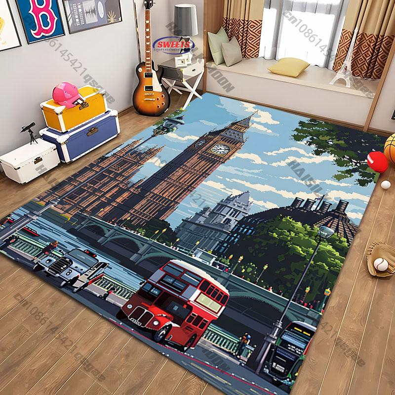 Frete grátis! Tapete estampado - Commercial Printing London avaliação e preço