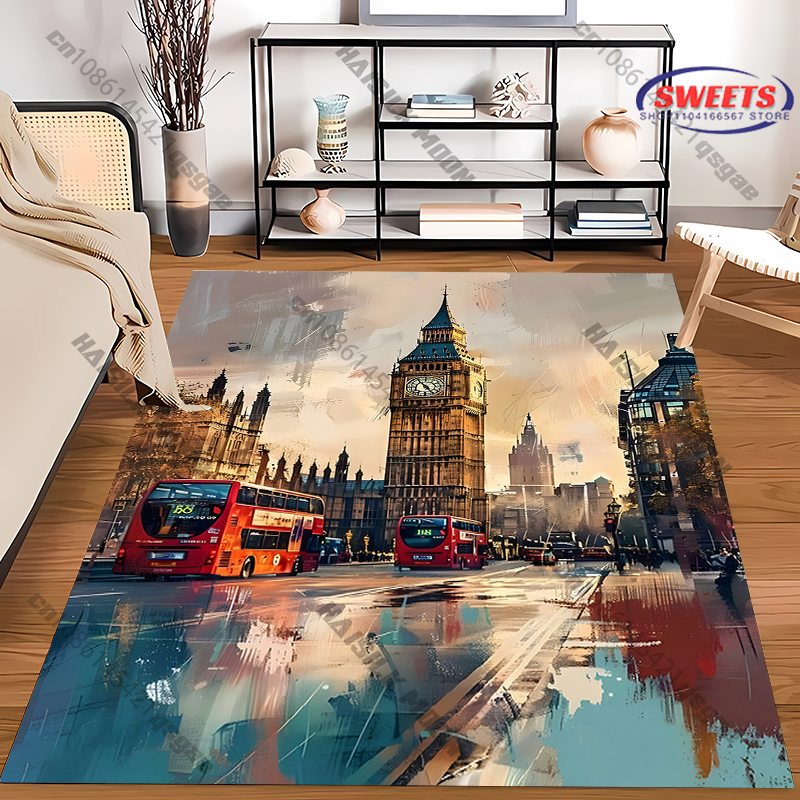 Frete grátis! Tapete estampado - Commercial Printing London avaliação e preço